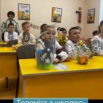 Телеміст з школо-побратимом з міста Шяуляй, Литва